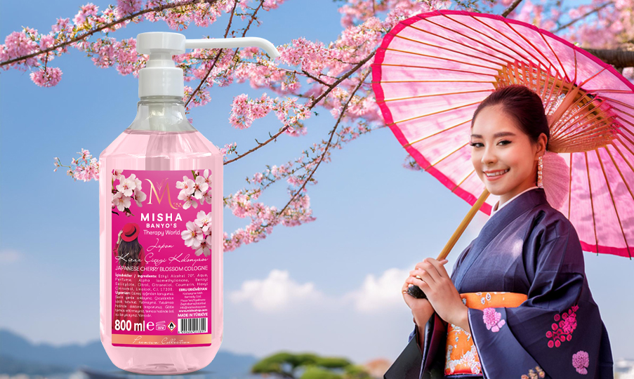 Japon Kiraz Çiçeği Kolonyası 800 ML Püskürtmeli