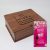Japon Kiraz Çiçeği Kolonyalı Mendil Ahşap Lüks Kutusunda 100 Adet