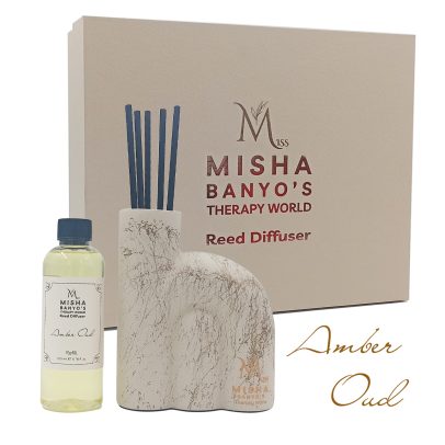 Amber Oud Çubuklu Ev Parfümü 200 ML & Dekoratif Seramik Lüks Pot