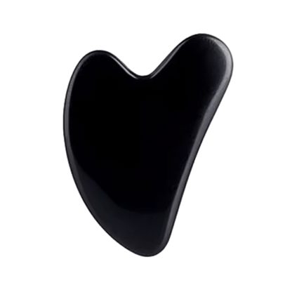Doğal Obsidyen Gua Sha Taşı Yüz Masaj Aleti