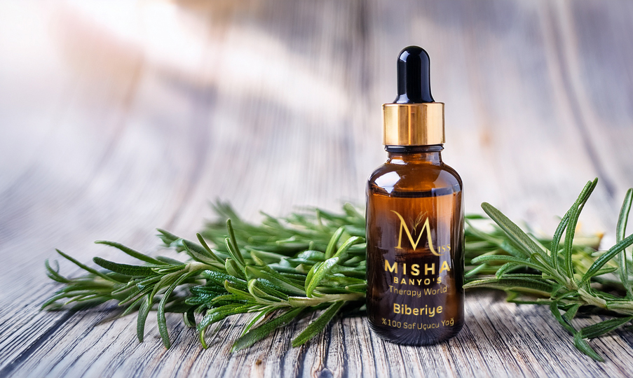 %100 Saf Biberiye Uçucu Yağı – Miss Misha 10 ml Aromaterapi ve Saç Bakımı