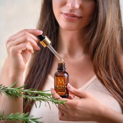 %100 Saf Biberiye Uçucu Yağı – Miss Misha 10 ml Aromaterapi ve Saç Bakımı