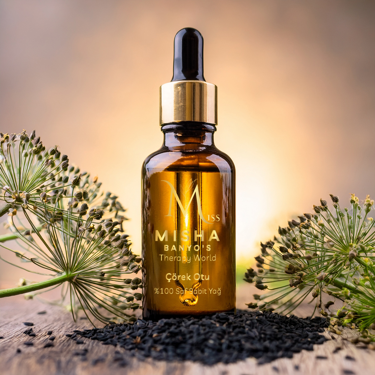%100 Saf Soğuk Sıkım Çörek Otu Yağı – Miss Misha 50 ml Cilt ve Saç Bakımı