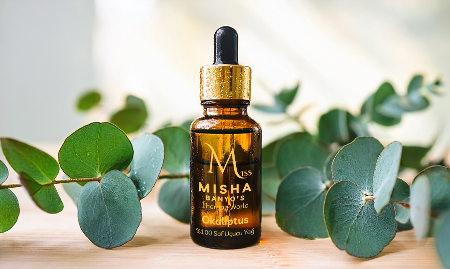 %100 Saf Okaliptus Uçucu Yağı – Miss Misha 10 ml Aromaterapi ve Solunum Desteği