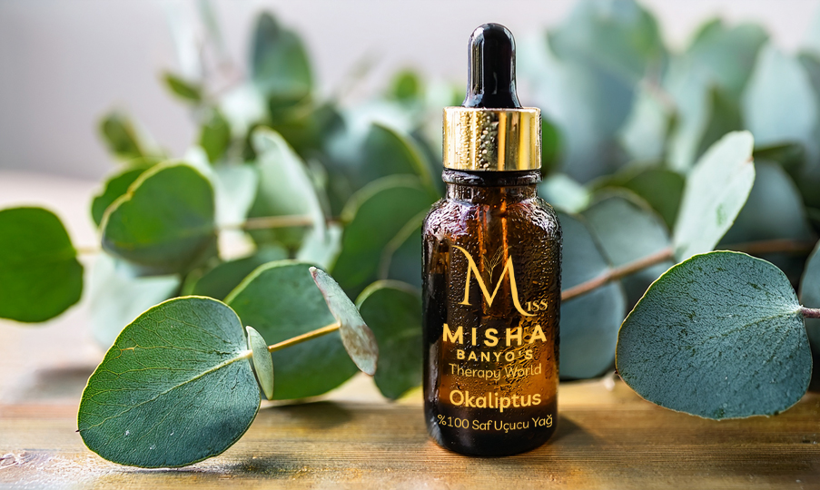 %100 Saf Okaliptus Uçucu Yağı – Miss Misha 10 ml Aromaterapi ve Solunum Desteği