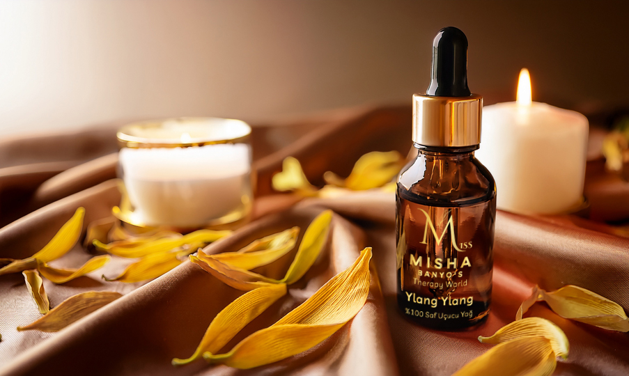 %100 Saf Ylang Ylang Uçucu Yağı – Miss Misha 10 ml Aromaterapi ve Rahatlama
